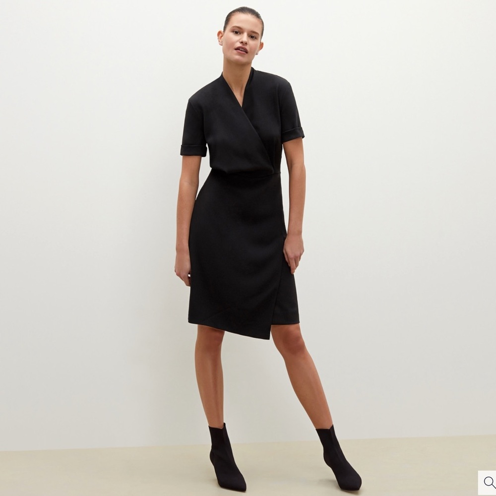 MM Lafleur Black Wrap Dress